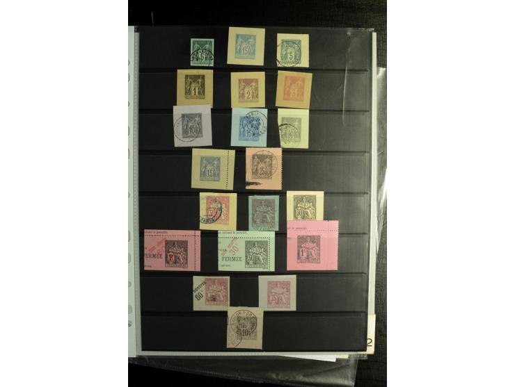 1849/1900, umfangreiche gestempelte Sammlung inkl. guten Teil Portomarken und Frz. Kolonien mit vielen besseren Werten, Farbe