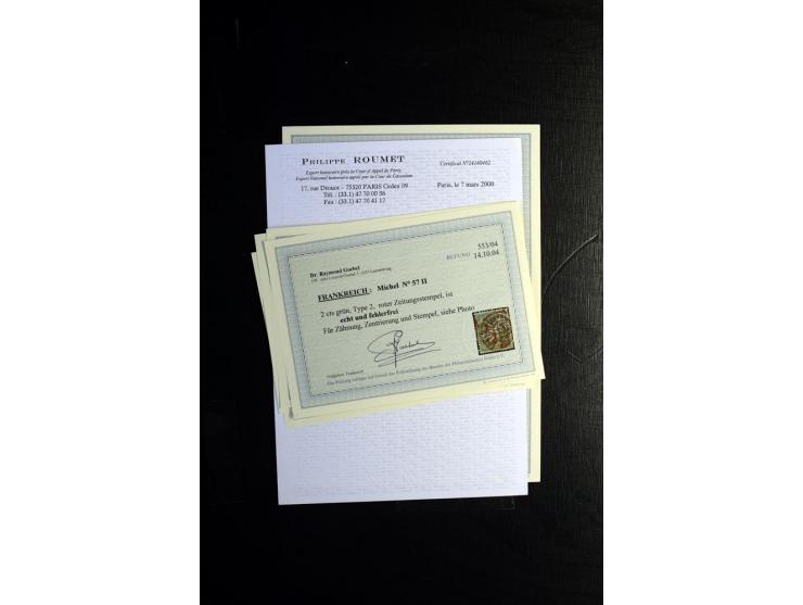1849/1900, umfangreiche gestempelte Sammlung inkl. guten Teil Portomarken und Frz. Kolonien mit vielen besseren Werten, Farbe