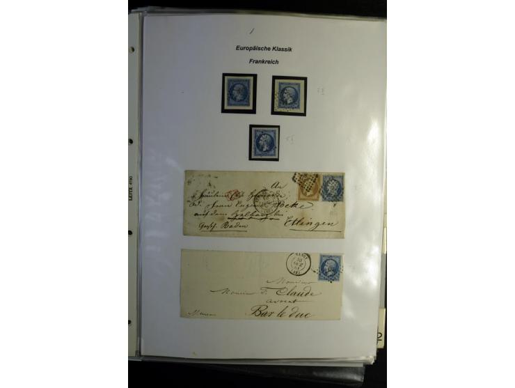 1849/1900, umfangreiche gestempelte Sammlung inkl. guten Teil Portomarken und Frz. Kolonien mit vielen besseren Werten, Farbe