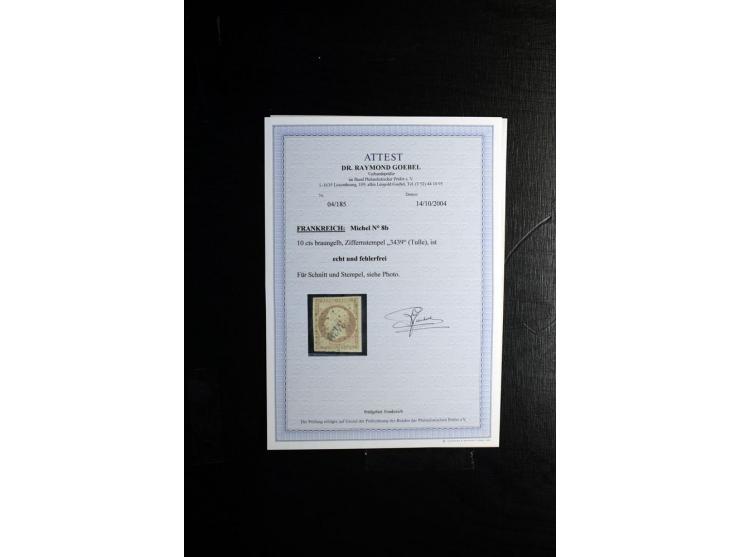 1849/1900, umfangreiche gestempelte Sammlung inkl. guten Teil Portomarken und Frz. Kolonien mit vielen besseren Werten, Farbe
