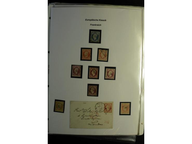1849/1900, umfangreiche gestempelte Sammlung inkl. guten Teil Portomarken und Frz. Kolonien mit vielen besseren Werten, Farbe