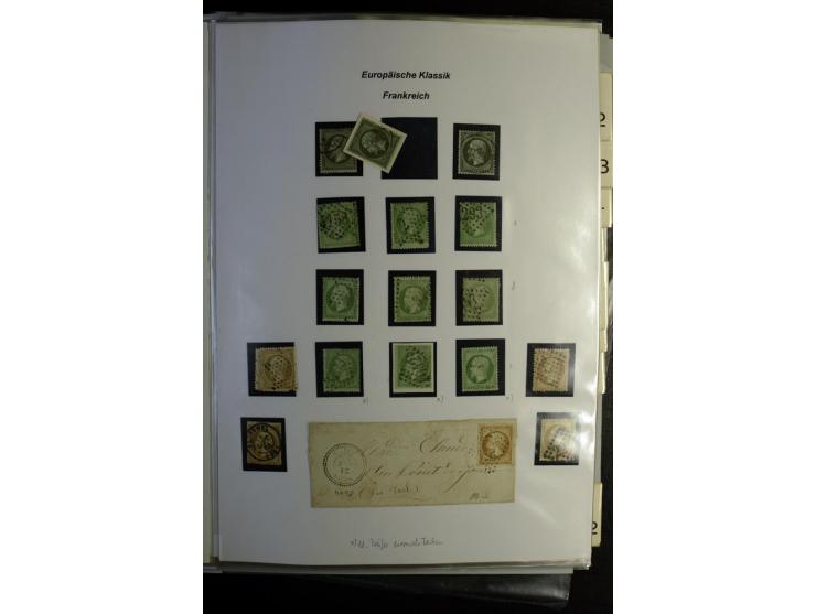 1849/1900, umfangreiche gestempelte Sammlung inkl. guten Teil Portomarken und Frz. Kolonien mit vielen besseren Werten, Farbe