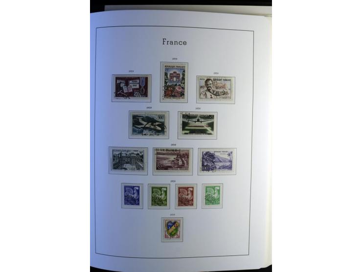 1849/2008, gestempelte, sehr reichhaltige Sammlung mit u.a. Mi.-Nr. 128-35, 239 auf Brief, Bl.1-3, Porto, Markenheftchen etc.