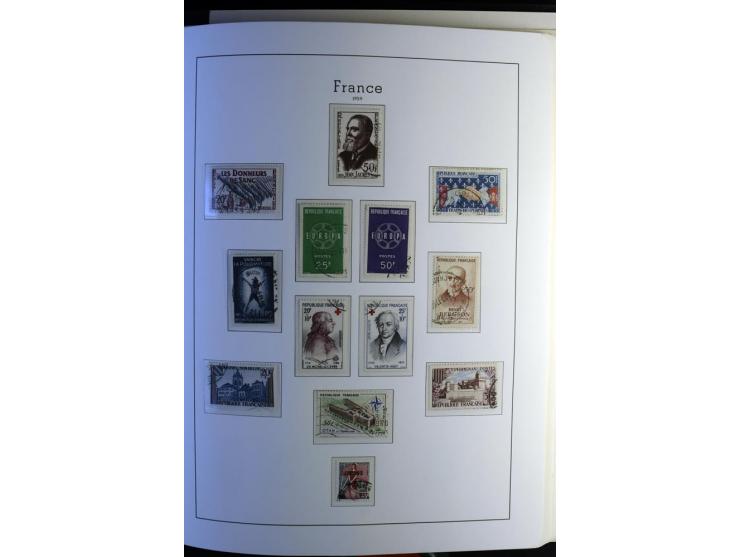 1849/2008, gestempelte, sehr reichhaltige Sammlung mit u.a. Mi.-Nr. 128-35, 239 auf Brief, Bl.1-3, Porto, Markenheftchen etc.