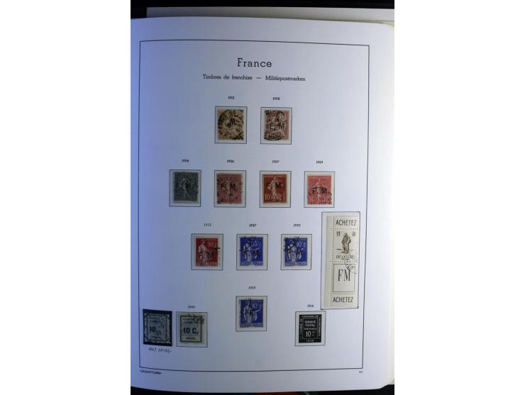 1849/2008, gestempelte, sehr reichhaltige Sammlung mit u.a. Mi.-Nr. 128-35, 239 auf Brief, Bl.1-3, Porto, Markenheftchen etc.
