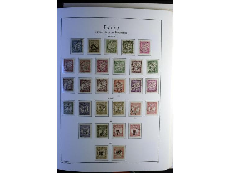 1849/2008, gestempelte, sehr reichhaltige Sammlung mit u.a. Mi.-Nr. 128-35, 239 auf Brief, Bl.1-3, Porto, Markenheftchen etc.
