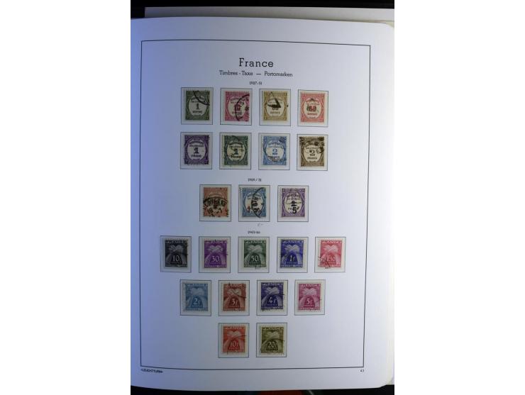 1849/2008, gestempelte, sehr reichhaltige Sammlung mit u.a. Mi.-Nr. 128-35, 239 auf Brief, Bl.1-3, Porto, Markenheftchen etc.