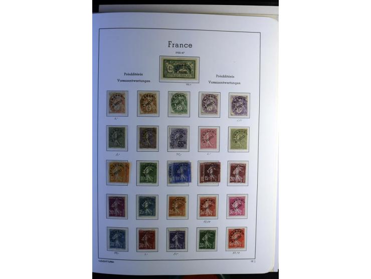 1849/2008, gestempelte, sehr reichhaltige Sammlung mit u.a. Mi.-Nr. 128-35, 239 auf Brief, Bl.1-3, Porto, Markenheftchen etc.