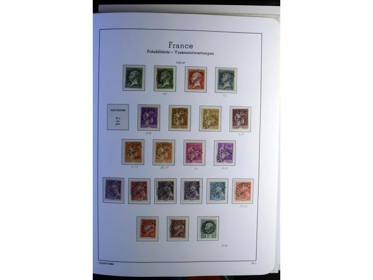 1849/2008, gestempelte, sehr reichhaltige Sammlung mit u.a. Mi.-Nr. 128-35, 239 auf Brief, Bl.1-3, Porto, Markenheftchen etc.