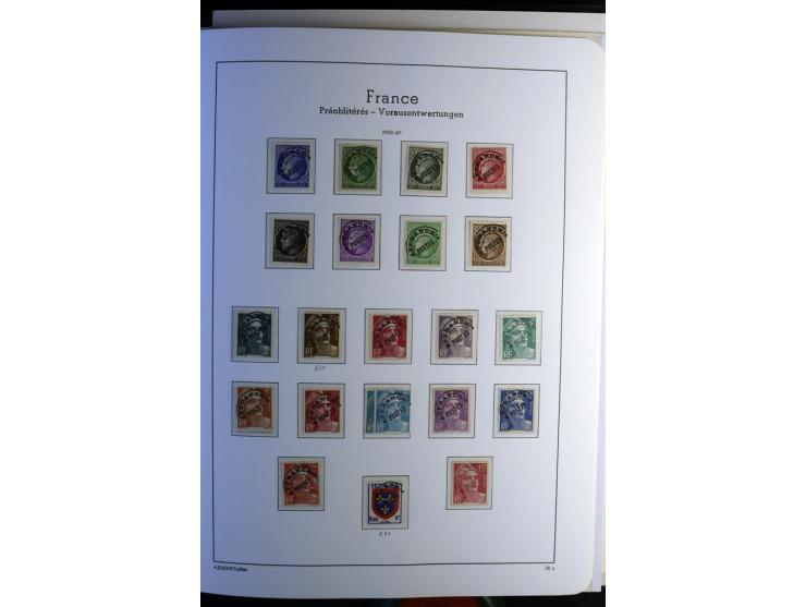 1849/2008, gestempelte, sehr reichhaltige Sammlung mit u.a. Mi.-Nr. 128-35, 239 auf Brief, Bl.1-3, Porto, Markenheftchen etc.