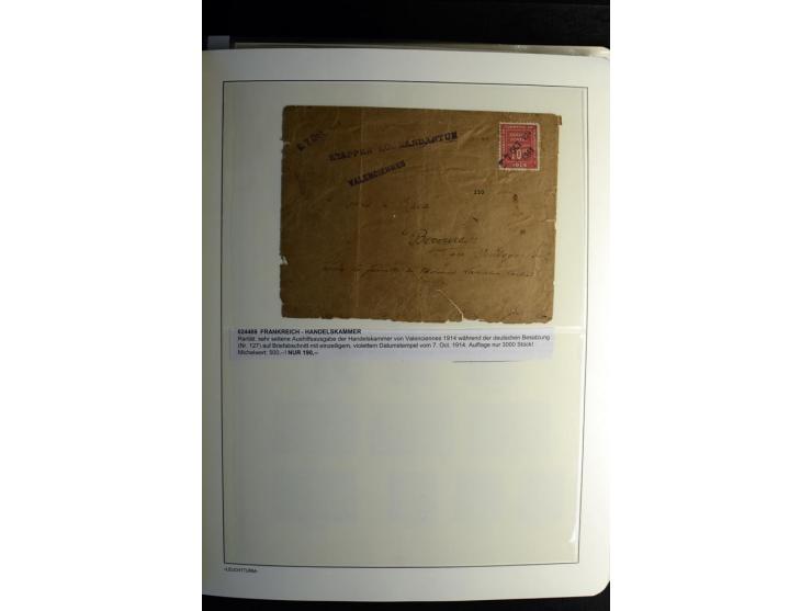 1849/2008, gestempelte, sehr reichhaltige Sammlung mit u.a. Mi.-Nr. 128-35, 239 auf Brief, Bl.1-3, Porto, Markenheftchen etc.