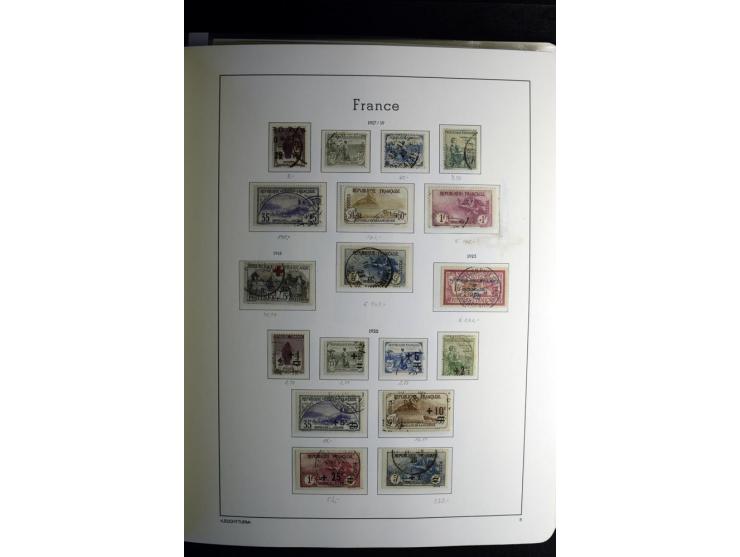 1849/2008, gestempelte, sehr reichhaltige Sammlung mit u.a. Mi.-Nr. 128-35, 239 auf Brief, Bl.1-3, Porto, Markenheftchen etc.