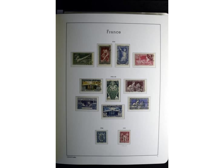 1849/2008, gestempelte, sehr reichhaltige Sammlung mit u.a. Mi.-Nr. 128-35, 239 auf Brief, Bl.1-3, Porto, Markenheftchen etc.
