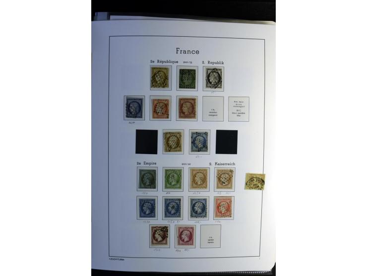 1849/2008, gestempelte, sehr reichhaltige Sammlung mit u.a. Mi.-Nr. 128-35, 239 auf Brief, Bl.1-3, Porto, Markenheftchen etc.
