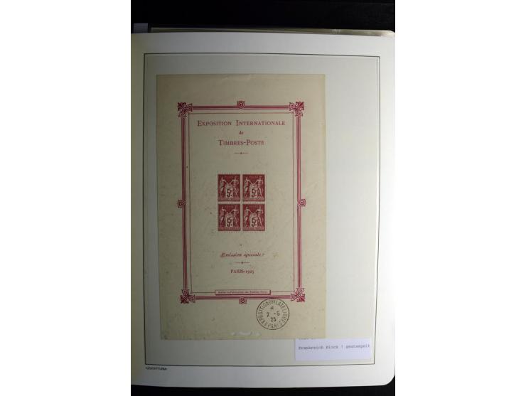 1849/2008, gestempelte, sehr reichhaltige Sammlung mit u.a. Mi.-Nr. 128-35, 239 auf Brief, Bl.1-3, Porto, Markenheftchen etc.