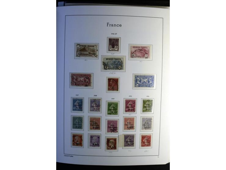 1849/2008, gestempelte, sehr reichhaltige Sammlung mit u.a. Mi.-Nr. 128-35, 239 auf Brief, Bl.1-3, Porto, Markenheftchen etc.