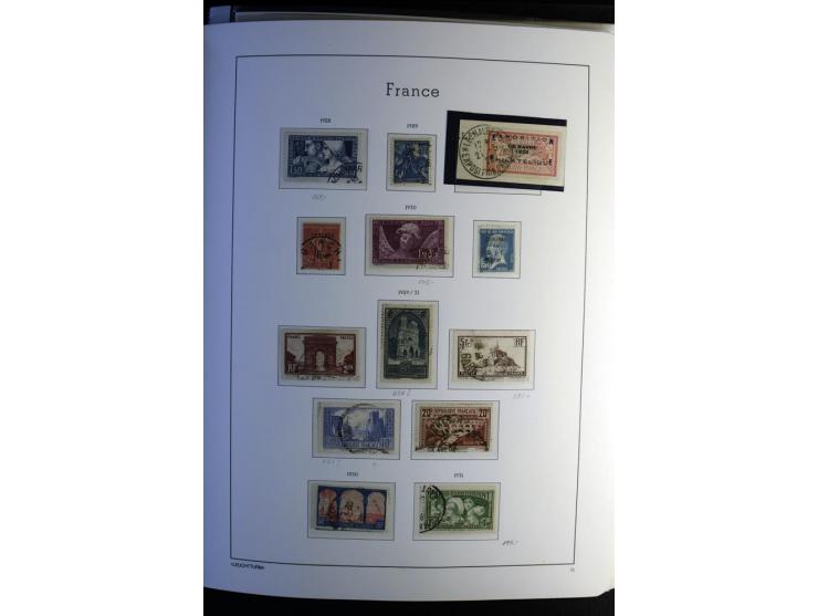 1849/2008, gestempelte, sehr reichhaltige Sammlung mit u.a. Mi.-Nr. 128-35, 239 auf Brief, Bl.1-3, Porto, Markenheftchen etc.