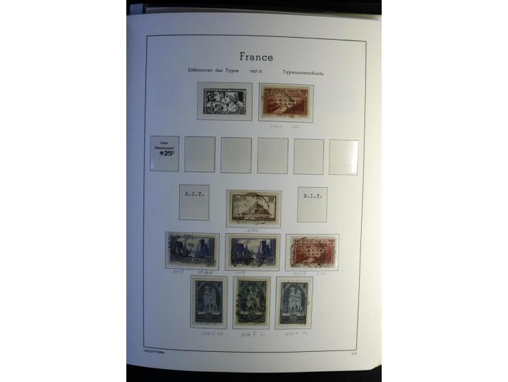 1849/2008, gestempelte, sehr reichhaltige Sammlung mit u.a. Mi.-Nr. 128-35, 239 auf Brief, Bl.1-3, Porto, Markenheftchen etc.