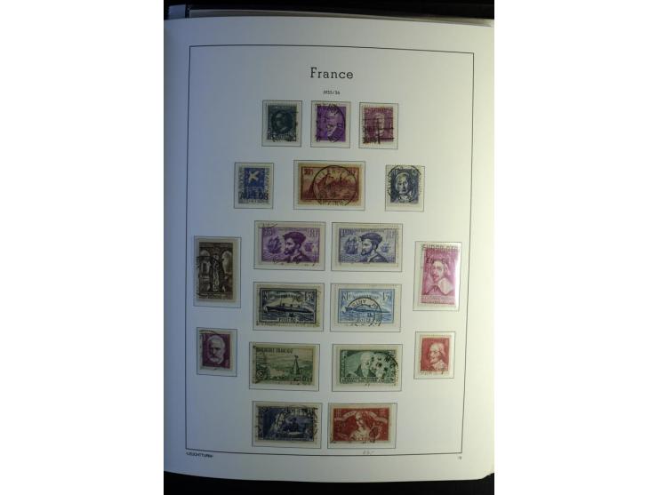 1849/2008, gestempelte, sehr reichhaltige Sammlung mit u.a. Mi.-Nr. 128-35, 239 auf Brief, Bl.1-3, Porto, Markenheftchen etc.