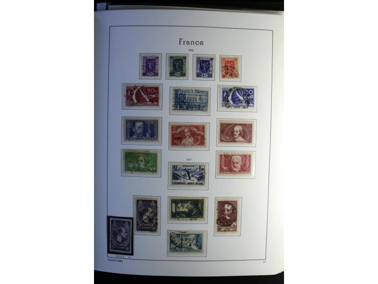 1849/2008, gestempelte, sehr reichhaltige Sammlung mit u.a. Mi.-Nr. 128-35, 239 auf Brief, Bl.1-3, Porto, Markenheftchen etc.
