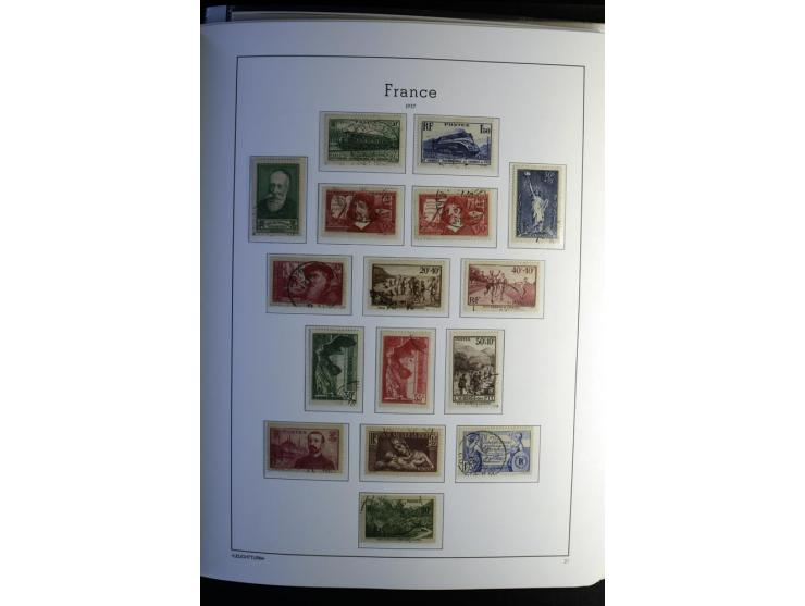 1849/2008, gestempelte, sehr reichhaltige Sammlung mit u.a. Mi.-Nr. 128-35, 239 auf Brief, Bl.1-3, Porto, Markenheftchen etc.