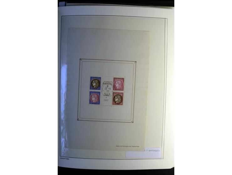 1849/2008, gestempelte, sehr reichhaltige Sammlung mit u.a. Mi.-Nr. 128-35, 239 auf Brief, Bl.1-3, Porto, Markenheftchen etc.