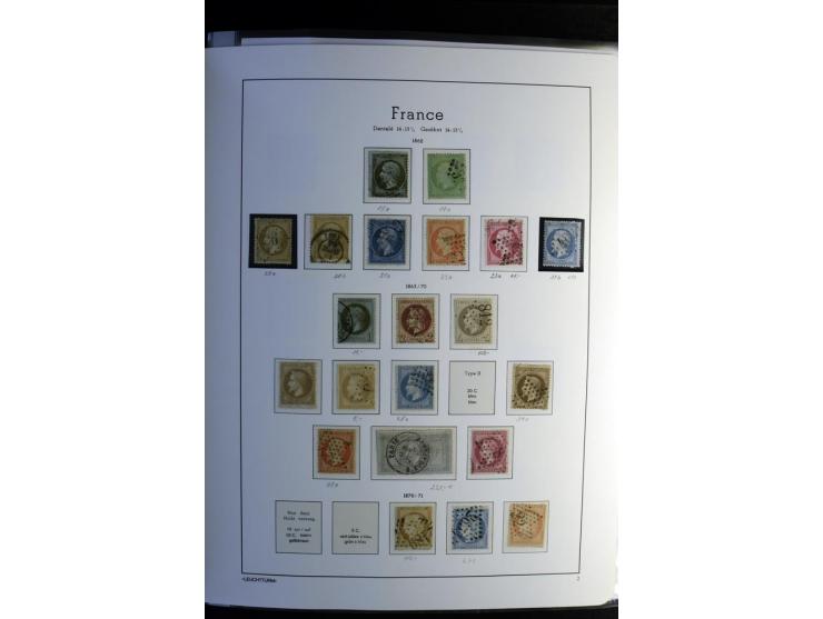 1849/2008, gestempelte, sehr reichhaltige Sammlung mit u.a. Mi.-Nr. 128-35, 239 auf Brief, Bl.1-3, Porto, Markenheftchen etc.