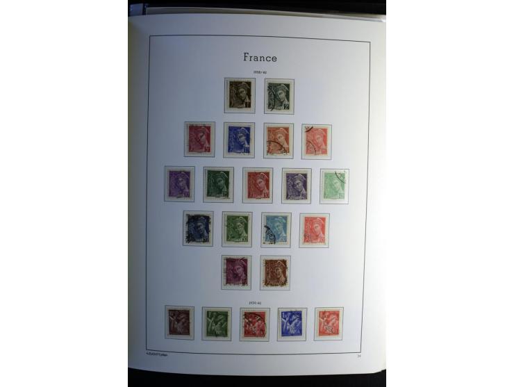 1849/2008, gestempelte, sehr reichhaltige Sammlung mit u.a. Mi.-Nr. 128-35, 239 auf Brief, Bl.1-3, Porto, Markenheftchen etc.