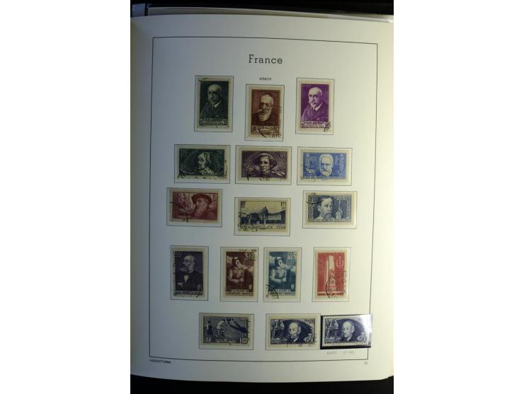 1849/2008, gestempelte, sehr reichhaltige Sammlung mit u.a. Mi.-Nr. 128-35, 239 auf Brief, Bl.1-3, Porto, Markenheftchen etc.