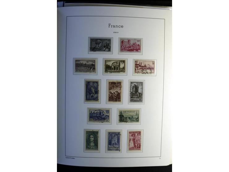 1849/2008, gestempelte, sehr reichhaltige Sammlung mit u.a. Mi.-Nr. 128-35, 239 auf Brief, Bl.1-3, Porto, Markenheftchen etc.