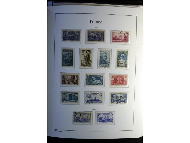 1849/2008, gestempelte, sehr reichhaltige Sammlung mit u.a. Mi.-Nr. 128-35, 239 auf Brief, Bl.1-3, Porto, Markenheftchen etc.