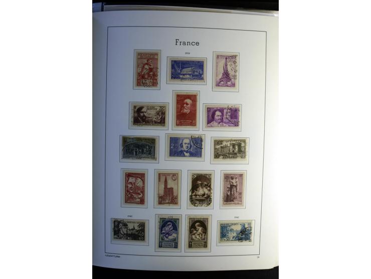 1849/2008, gestempelte, sehr reichhaltige Sammlung mit u.a. Mi.-Nr. 128-35, 239 auf Brief, Bl.1-3, Porto, Markenheftchen etc.