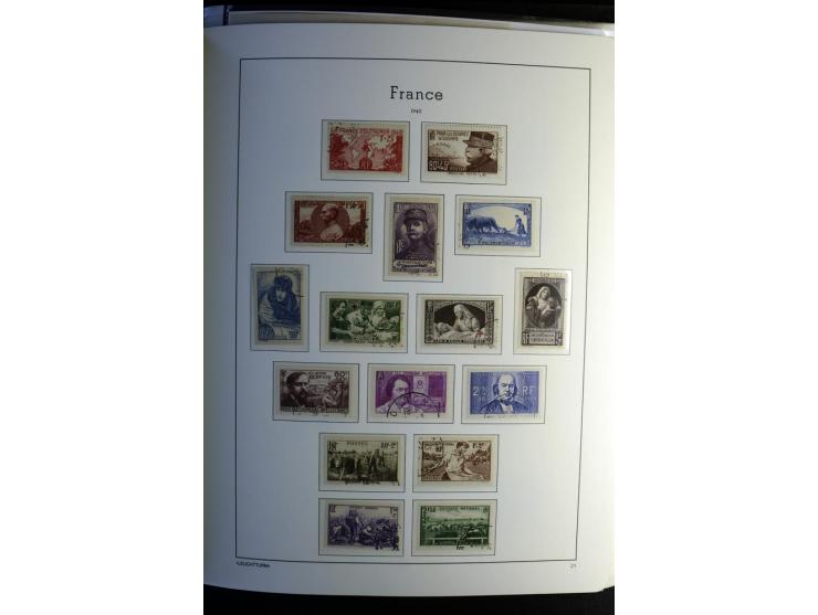 1849/2008, gestempelte, sehr reichhaltige Sammlung mit u.a. Mi.-Nr. 128-35, 239 auf Brief, Bl.1-3, Porto, Markenheftchen etc.