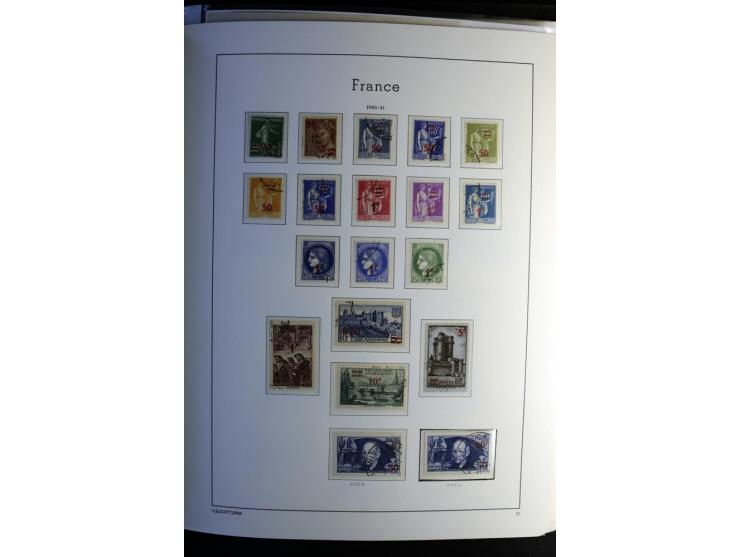 1849/2008, gestempelte, sehr reichhaltige Sammlung mit u.a. Mi.-Nr. 128-35, 239 auf Brief, Bl.1-3, Porto, Markenheftchen etc.