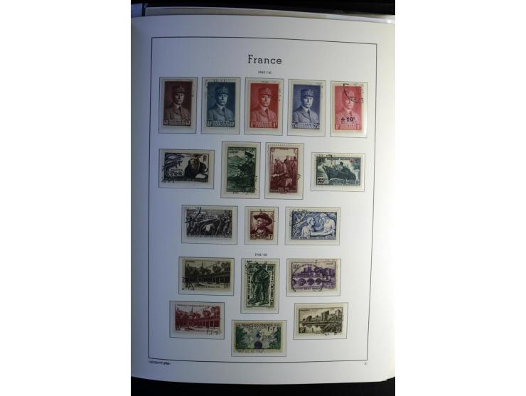 1849/2008, gestempelte, sehr reichhaltige Sammlung mit u.a. Mi.-Nr. 128-35, 239 auf Brief, Bl.1-3, Porto, Markenheftchen etc.