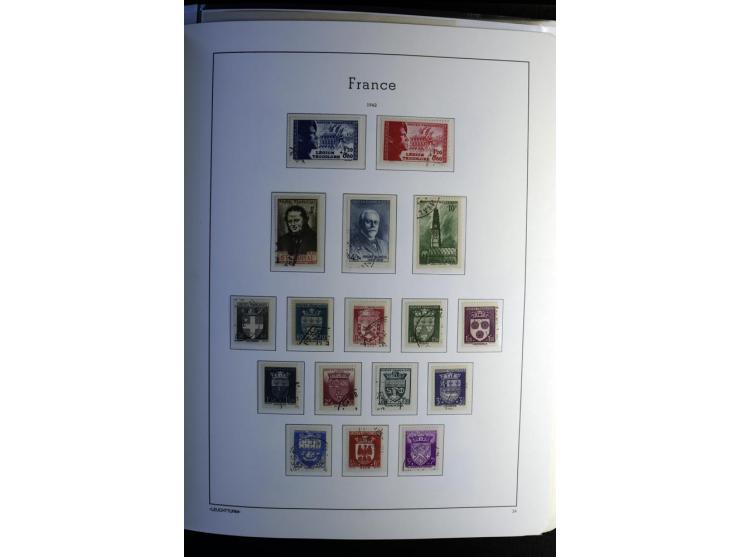 1849/2008, gestempelte, sehr reichhaltige Sammlung mit u.a. Mi.-Nr. 128-35, 239 auf Brief, Bl.1-3, Porto, Markenheftchen etc.