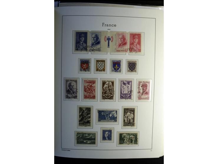 1849/2008, gestempelte, sehr reichhaltige Sammlung mit u.a. Mi.-Nr. 128-35, 239 auf Brief, Bl.1-3, Porto, Markenheftchen etc.