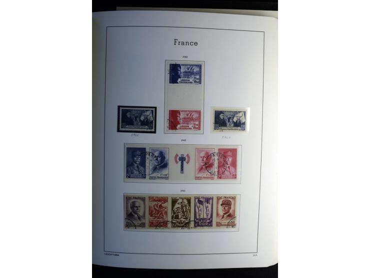 1849/2008, gestempelte, sehr reichhaltige Sammlung mit u.a. Mi.-Nr. 128-35, 239 auf Brief, Bl.1-3, Porto, Markenheftchen etc.