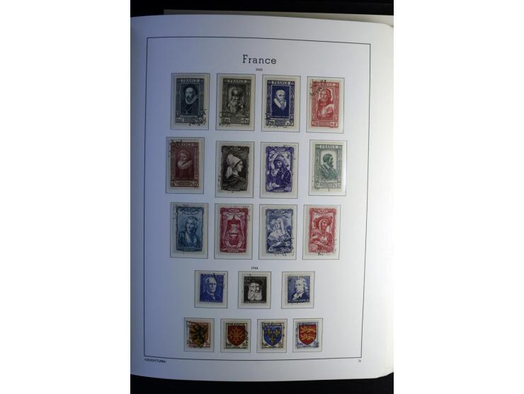 1849/2008, gestempelte, sehr reichhaltige Sammlung mit u.a. Mi.-Nr. 128-35, 239 auf Brief, Bl.1-3, Porto, Markenheftchen etc.