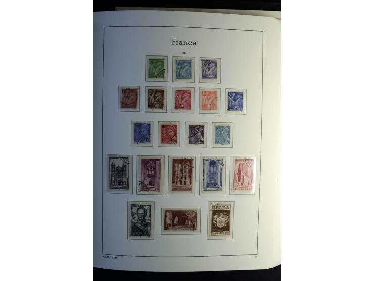 1849/2008, gestempelte, sehr reichhaltige Sammlung mit u.a. Mi.-Nr. 128-35, 239 auf Brief, Bl.1-3, Porto, Markenheftchen etc.