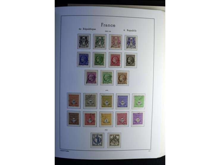1849/2008, gestempelte, sehr reichhaltige Sammlung mit u.a. Mi.-Nr. 128-35, 239 auf Brief, Bl.1-3, Porto, Markenheftchen etc.