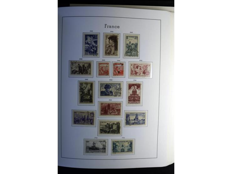 1849/2008, gestempelte, sehr reichhaltige Sammlung mit u.a. Mi.-Nr. 128-35, 239 auf Brief, Bl.1-3, Porto, Markenheftchen etc.