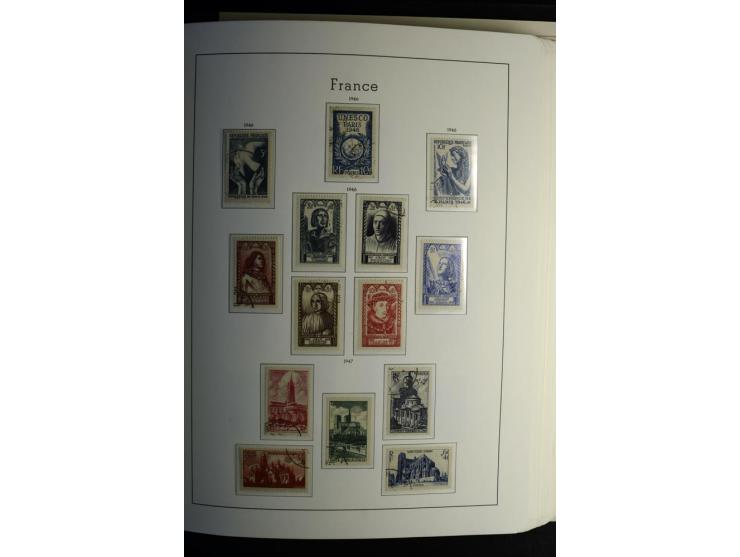 1849/2008, gestempelte, sehr reichhaltige Sammlung mit u.a. Mi.-Nr. 128-35, 239 auf Brief, Bl.1-3, Porto, Markenheftchen etc.