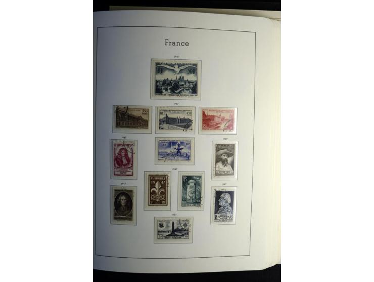 1849/2008, gestempelte, sehr reichhaltige Sammlung mit u.a. Mi.-Nr. 128-35, 239 auf Brief, Bl.1-3, Porto, Markenheftchen etc.