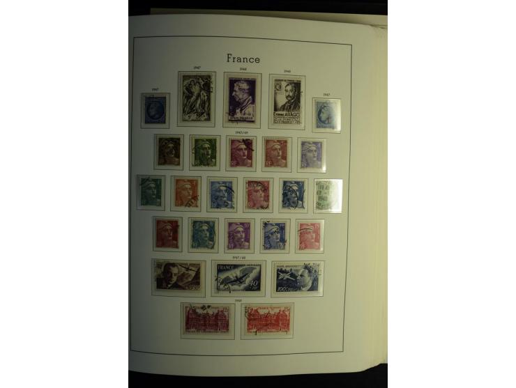 1849/2008, gestempelte, sehr reichhaltige Sammlung mit u.a. Mi.-Nr. 128-35, 239 auf Brief, Bl.1-3, Porto, Markenheftchen etc.
