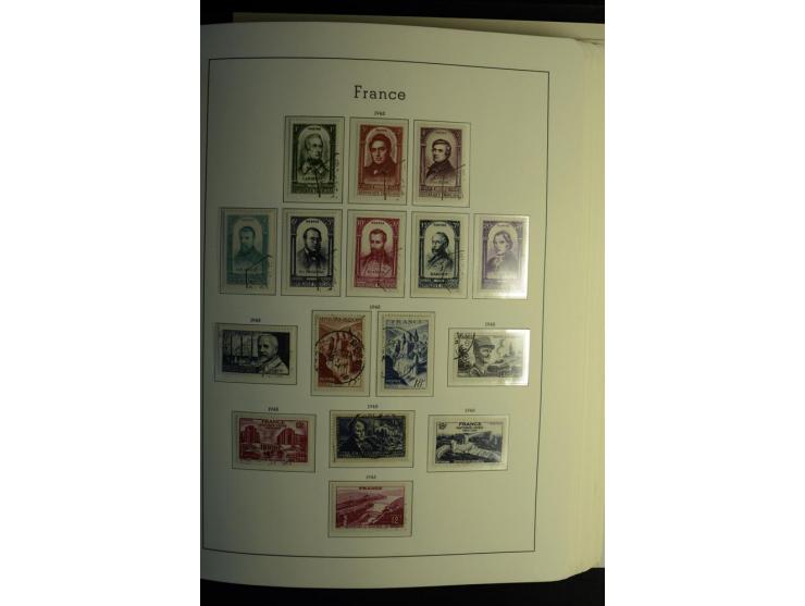 1849/2008, gestempelte, sehr reichhaltige Sammlung mit u.a. Mi.-Nr. 128-35, 239 auf Brief, Bl.1-3, Porto, Markenheftchen etc.