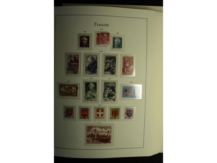 1849/2008, gestempelte, sehr reichhaltige Sammlung mit u.a. Mi.-Nr. 128-35, 239 auf Brief, Bl.1-3, Porto, Markenheftchen etc.