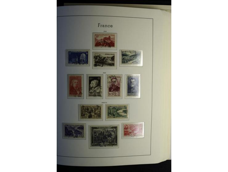 1849/2008, gestempelte, sehr reichhaltige Sammlung mit u.a. Mi.-Nr. 128-35, 239 auf Brief, Bl.1-3, Porto, Markenheftchen etc.