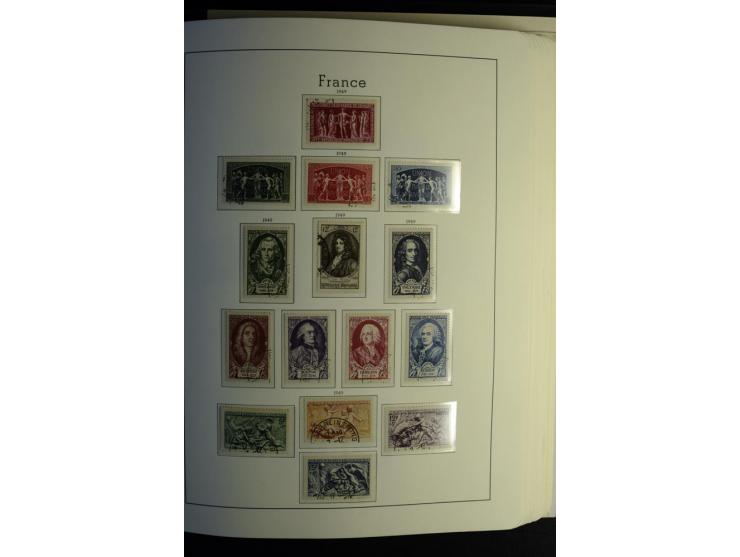1849/2008, gestempelte, sehr reichhaltige Sammlung mit u.a. Mi.-Nr. 128-35, 239 auf Brief, Bl.1-3, Porto, Markenheftchen etc.