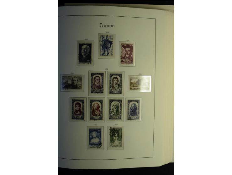 1849/2008, gestempelte, sehr reichhaltige Sammlung mit u.a. Mi.-Nr. 128-35, 239 auf Brief, Bl.1-3, Porto, Markenheftchen etc.